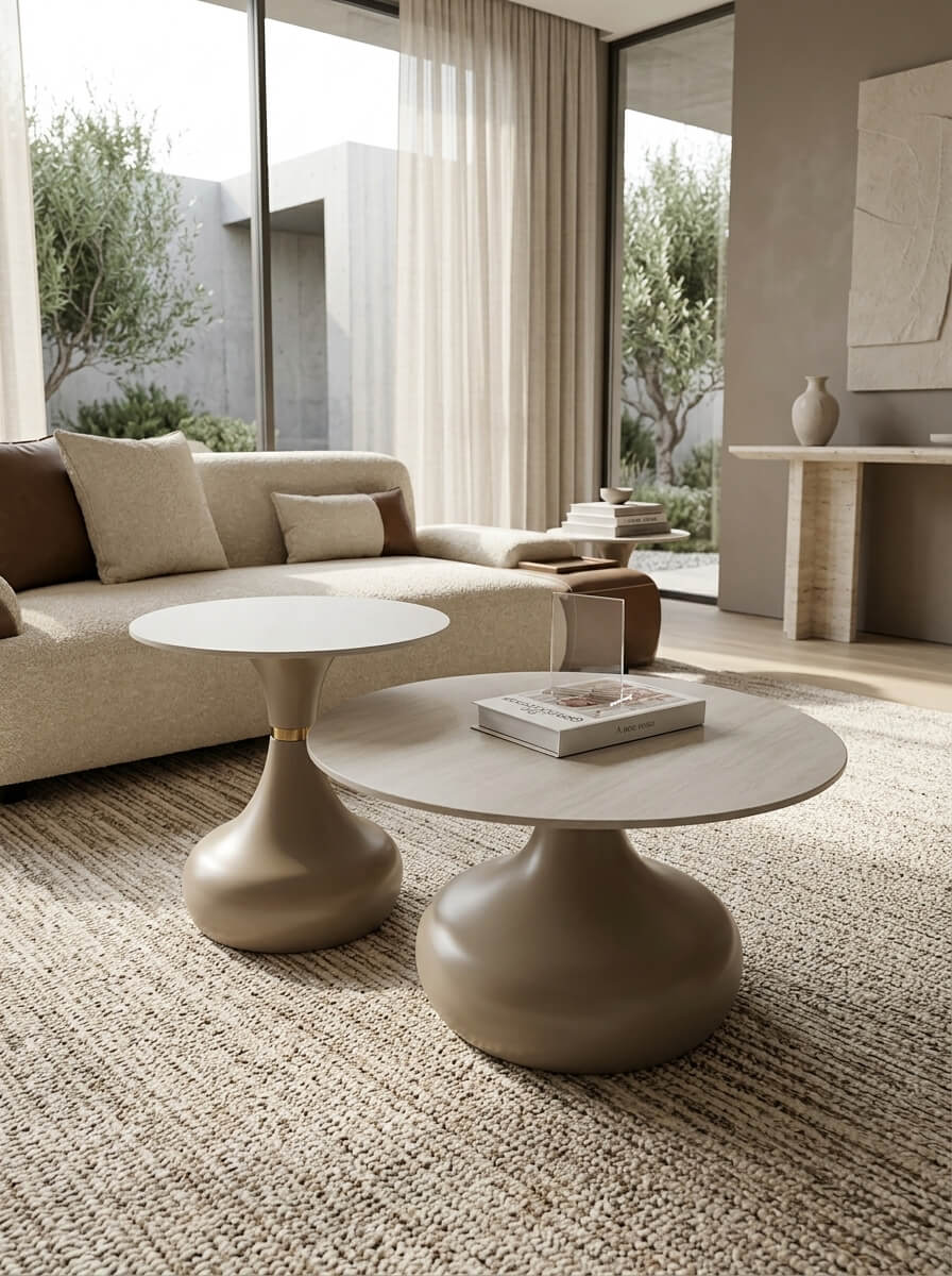 Coffee_table_in_luxury_living_202605171512 זוג שולחנות סלוני דגם ריטה – תמונה 1